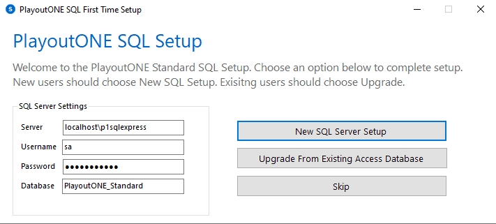 PlayoutOne-sql-first-launch.png