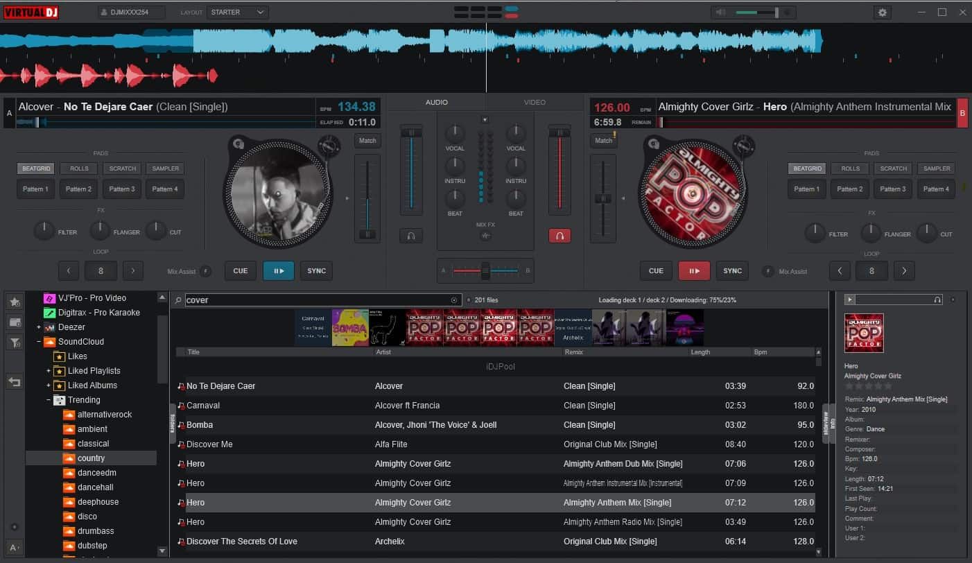 Virtual-dj-8-Playing-Music